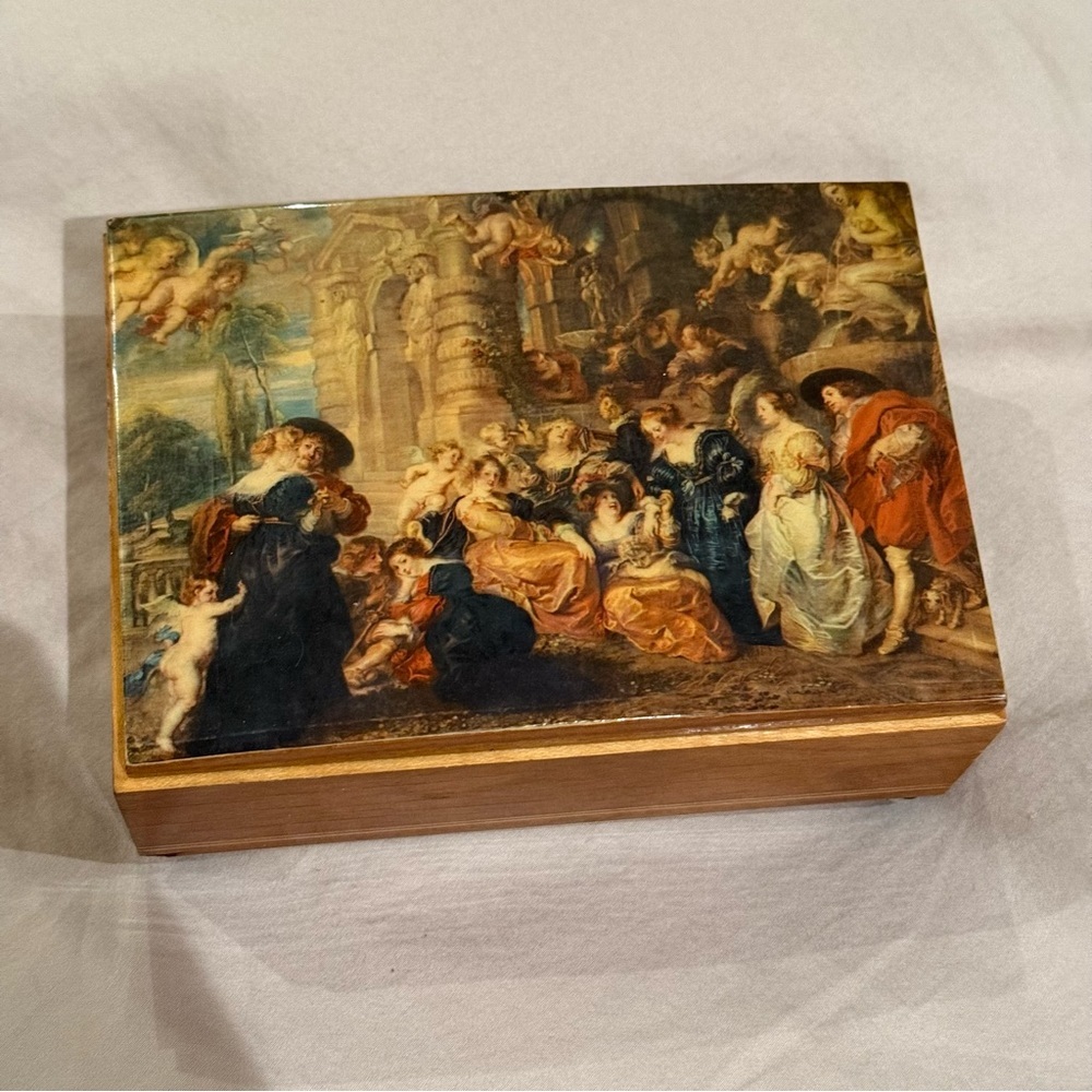 Reuge Swiss Made Music Box Lovestory Theme Tested Grannycore Cottagecore